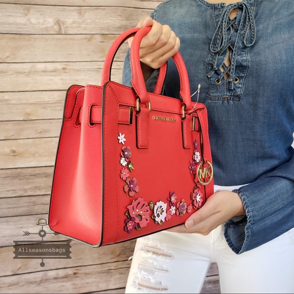 NWT Michael Kors Dillon Satchel Dark Sangria Bag - Picture 4 of 8